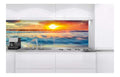DIMEX Film autocollant destine a credence du cuisine Coucher de soleil Film decoratif Protection antieclaboussures pour cuisine Fabrique en UE 180 cm x 60 cm