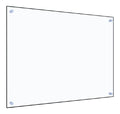 Credence vidaXL du Cuisine Transparent 80x60 cm Verre Trempe Resistant a la Chaleur ainsi que aux Rayures Panneau Mural Protection AntiEclaboussures Facile a Nettoyer Decoration Cuisine