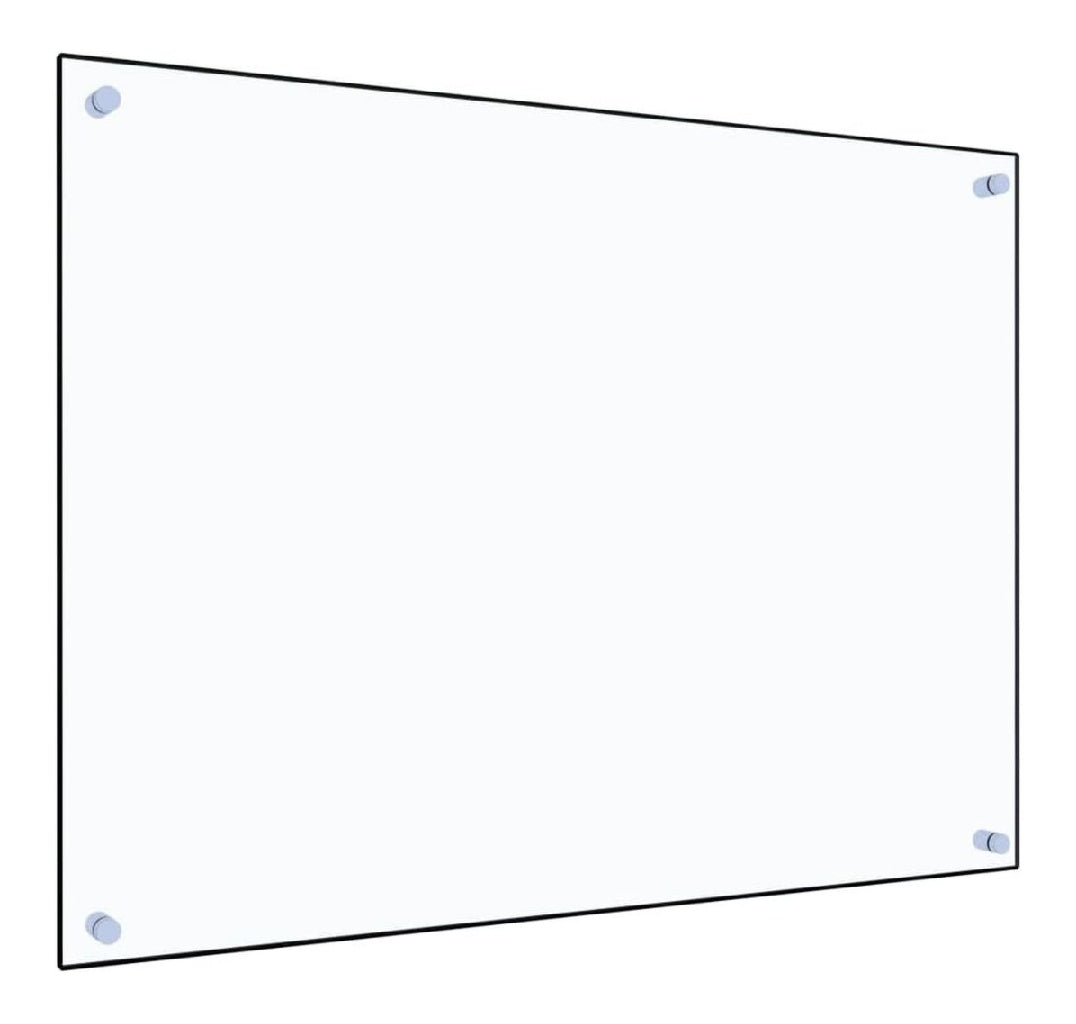 Credence vidaXL du Cuisine Transparent 80x60 cm Verre Trempe Resistant a la Chaleur ainsi que aux Rayures Panneau Mural Protection AntiEclaboussures Facile a Nettoyer Decoration Cuisine